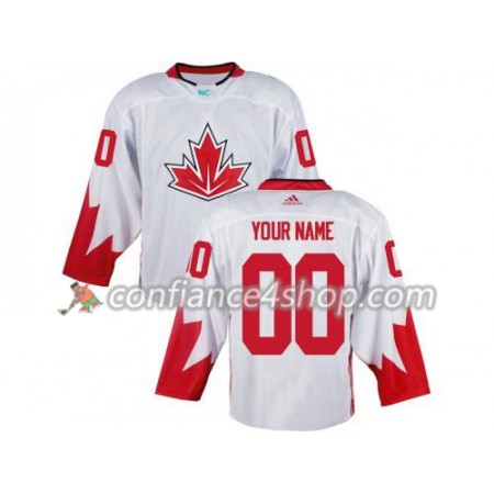 Adidas Maillot de Hockey Canada Personnaliser Coupe du monde de hockey sur glace 2016 Blanc - Homme